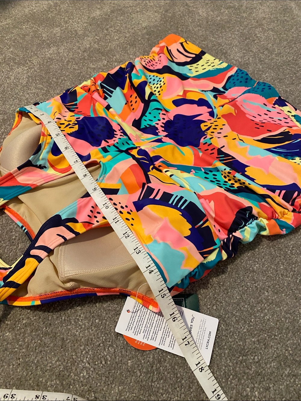 L.L. Bean Tankini Grapefruit Print - Picture 6 of 6